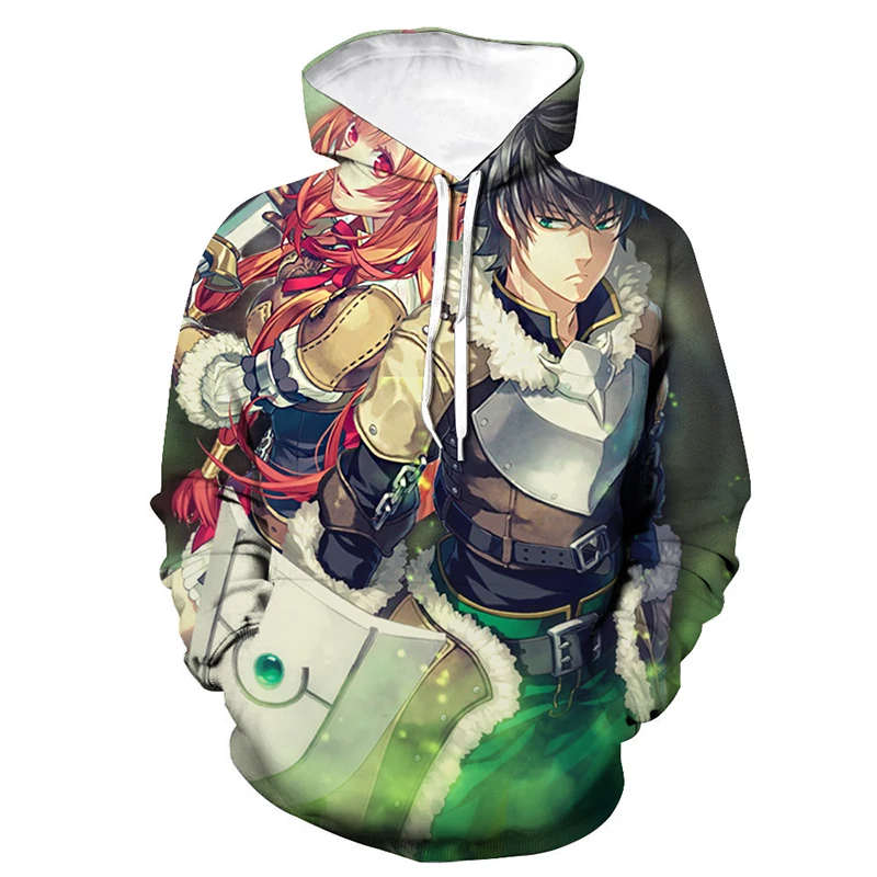 Толстовка унисекс с 3D-принтом восходящего героя щита Мужская и Женская толстовка