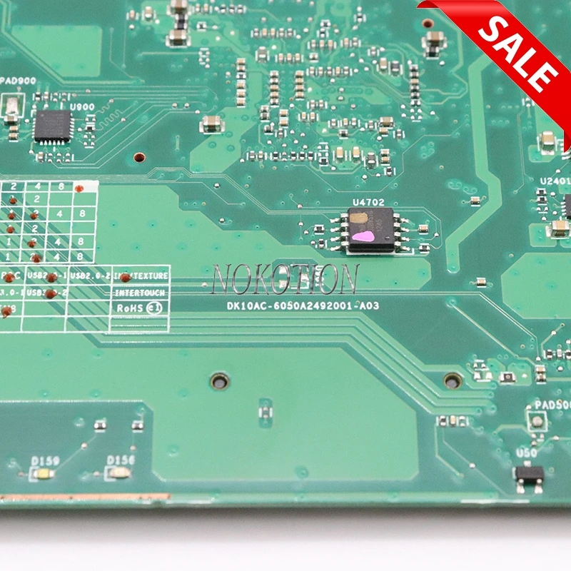 NOKOTION для Toshiba Satellite C850D C855D материнская плата ноутбука FS1 HD 7520G DDR3 1310A2492002 SPS V000275280 |