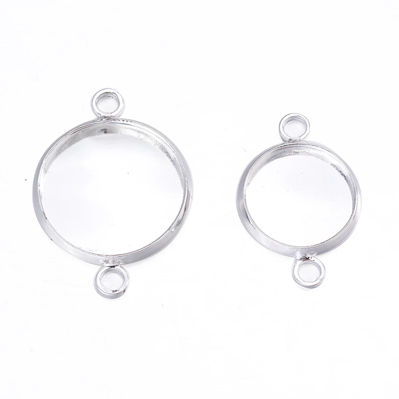 

20pcs/bag Personalized Metal Round Gemstone Tray Jewelry Accessories for Bracelets, Necklaces, Earrings, Decorative Accessories