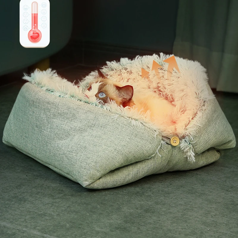 

Pet Nest Cat Bed Dog Bed Soft And Comfortable Plush Warm Machine Washable Pet Supplies Cat Supplies Dog Supplies
