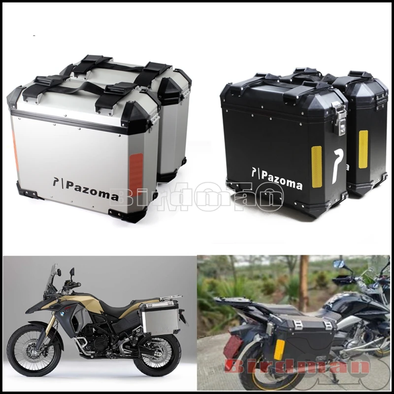 

2Pcs Universal Motorcycle Side Bag Pannier Tail Case Side Box Cargo Luggage 36L Storage Saddlebag For BMW R1200 Suzuki Ducati