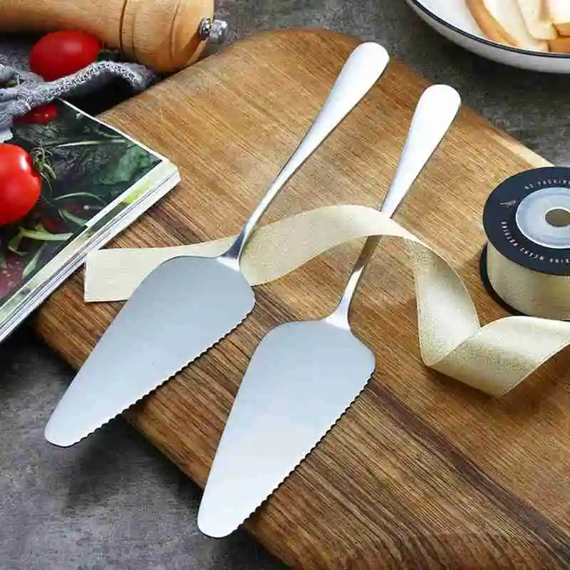 

1Pc Steel Cake Shovel Knife Pie Pizza Cheese Server Cake Divider Knives Baking Tools