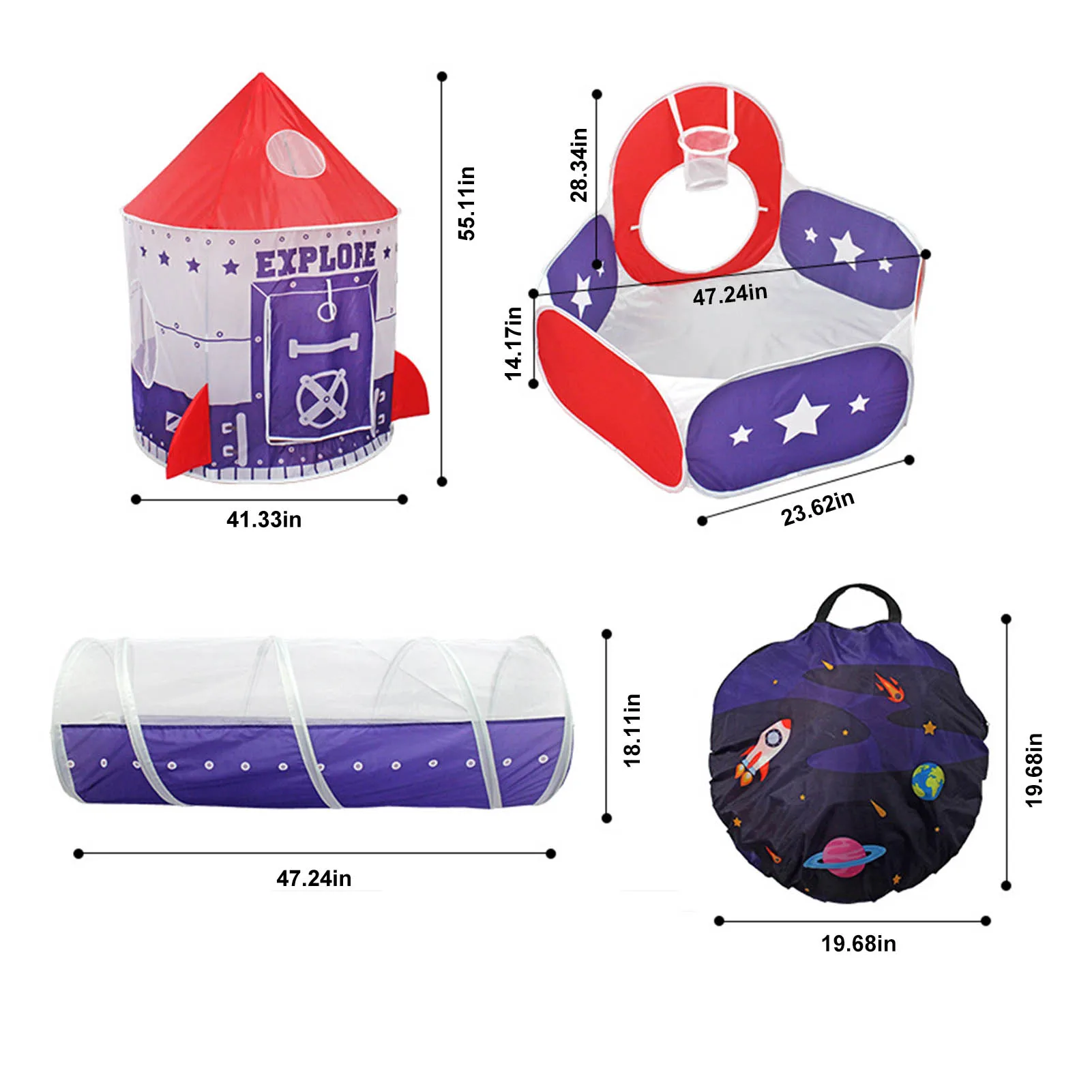 

Kids Paly Tents Baby Toys Ball Pool For Children Kids Ocean Balls Pool Foldable Kids Play Tent Playpen Tunnel Play House