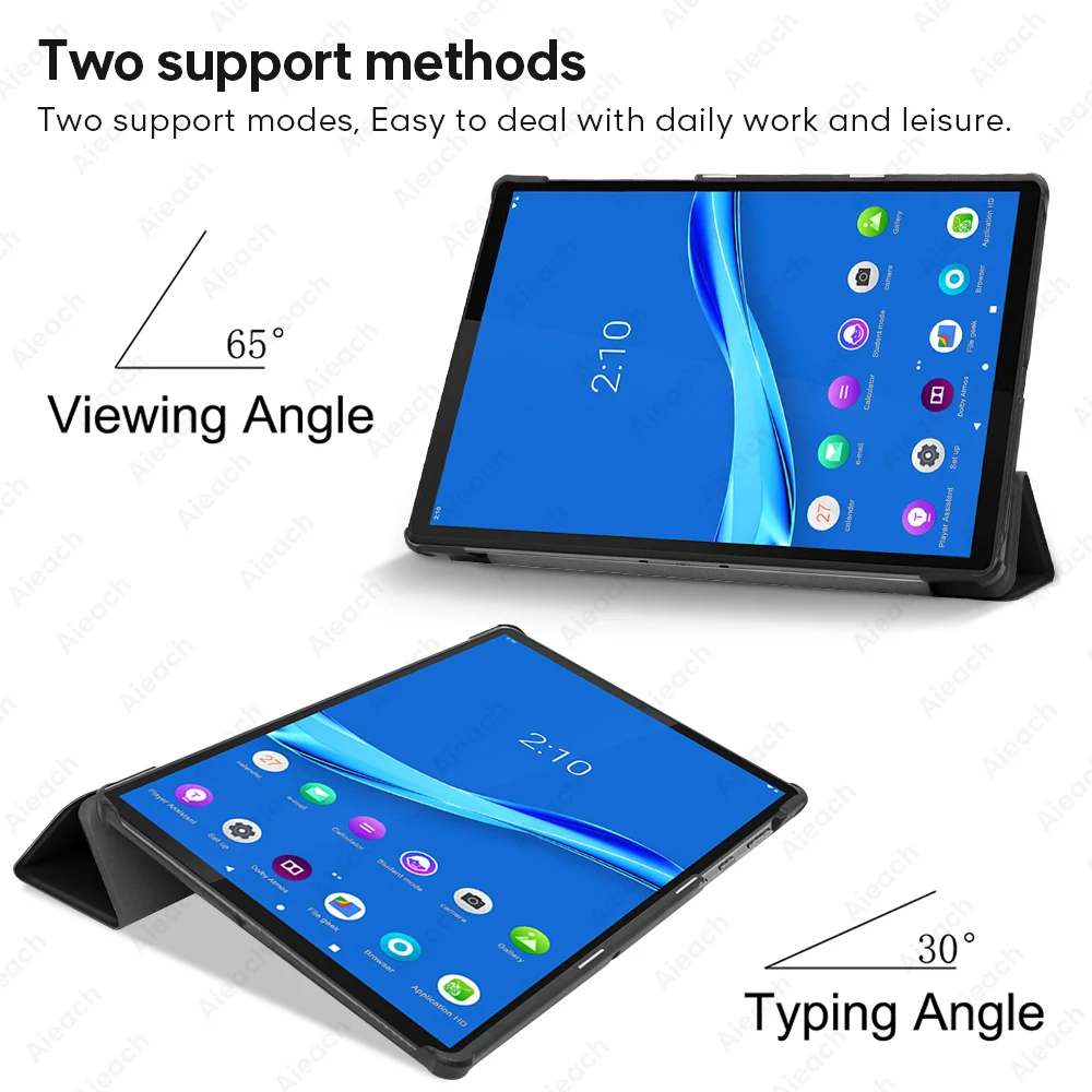 Магнитный чехол подставка тройного сложения для Lenovo Tab M10 FHD Plus HD M8 M7 P10 10 3 1 из
