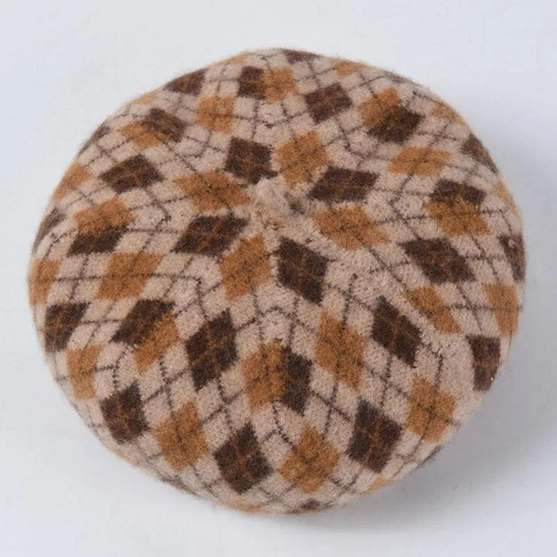 

SHALUOTAOTAO Beret For Women Autumn Winter Fashion 100% Wool Berets Elegant Noble Brand Hat Foldable Thermal Leisure Winter Hats