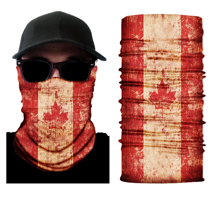 3D маска с флагом модная дышащая защита из микрофибры головные уборы хиджаб