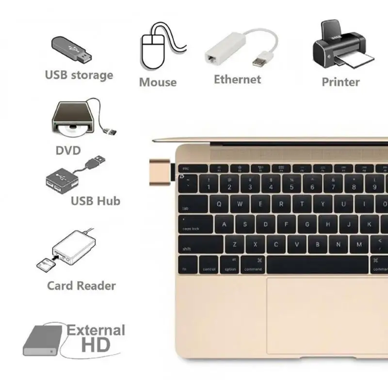 Переходник OTG Type C-USB 3 0 адаптер для Macbook Samsung S20 Xiaomi Huawei USBC коннектор 1 шт. | Мобильные