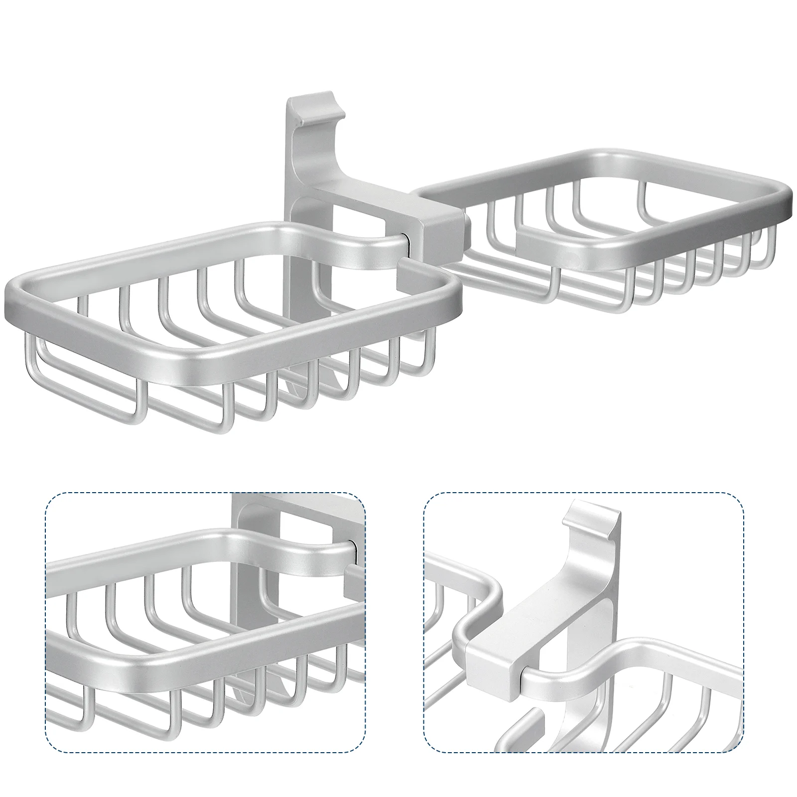 

1 Pc Wall-mounted Drain Holder Drain Shelf Storage Bracket with Nail-free Glue