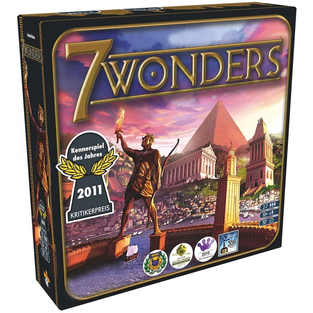 

7 Wonders Board Games for Adults kids 2-7 Players Family party Games Civilization and Strategy card Game