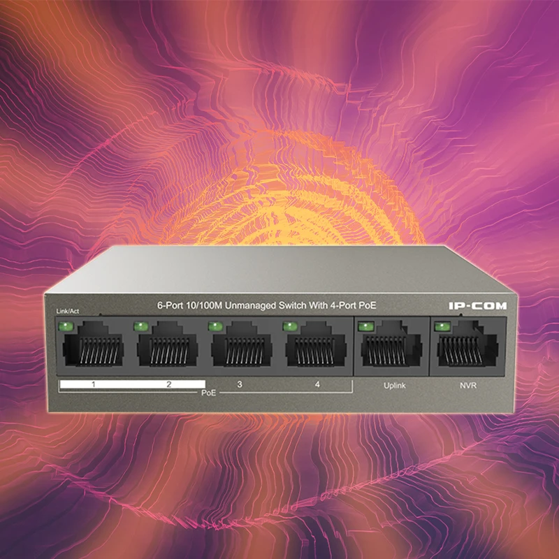 Стандарт IPCOM F1106P-4-63W 4 + 2 POE Switch4 Ethernet порт Uplink IEEE 802 3 10/100 Мбит/с для