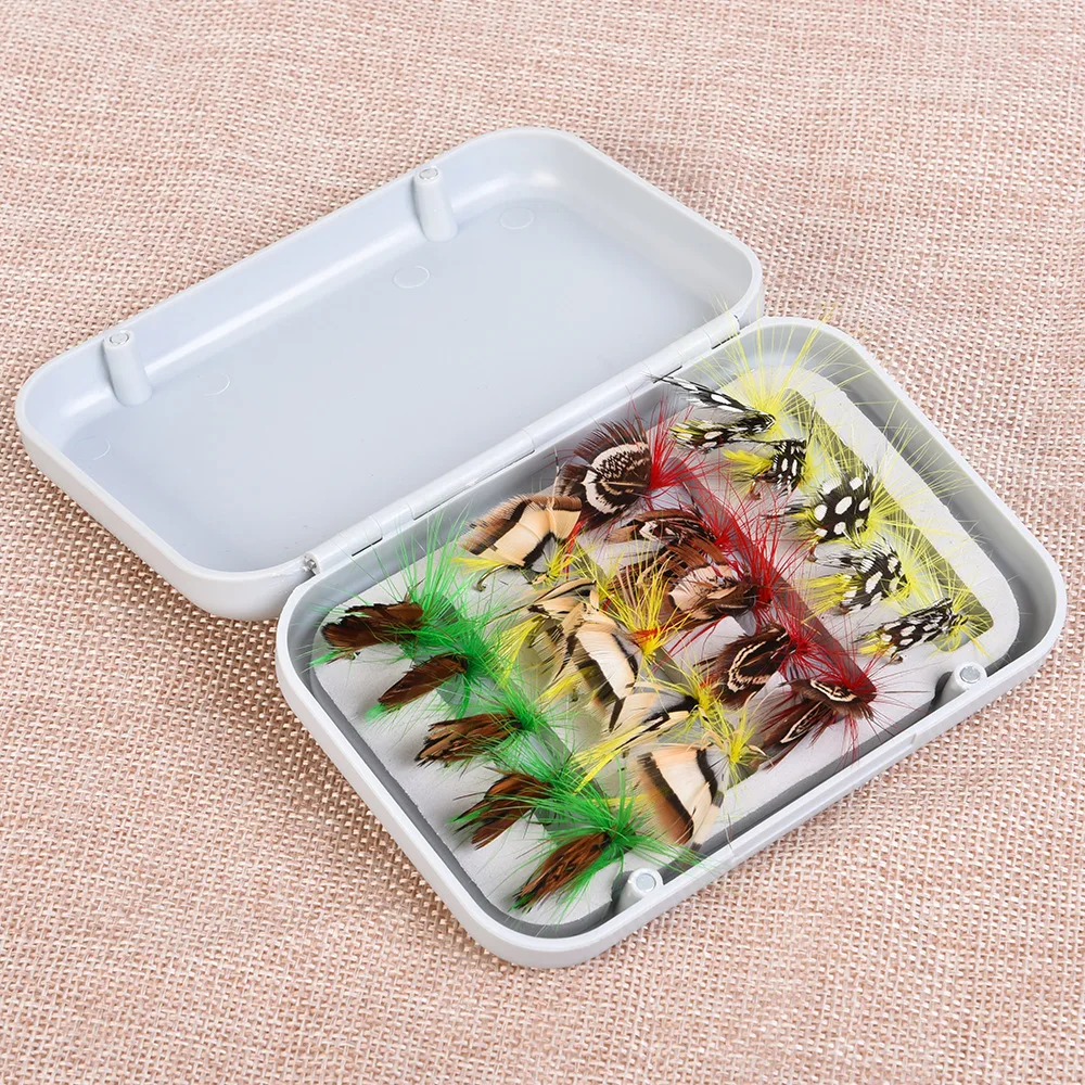 20 шт. рыболовный крючок для ловли нахлыстом бионическая бабочка 4 цвета ручная