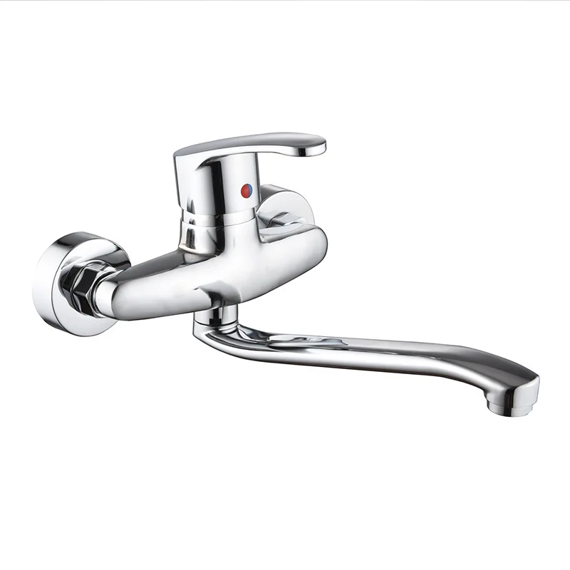 

Wall-mounted Length Socket Rotating Hot And Cold Kitchen Sink Faucet Sink Balcony Faucet For Kitchen Accessories Water Tap