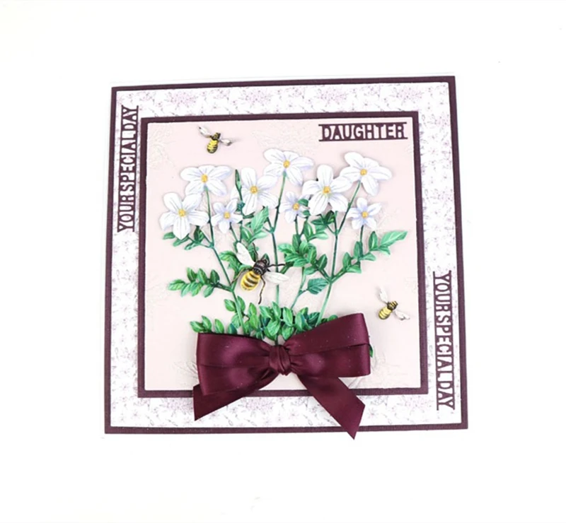 Металлические режущие штампы и Скрапбукинг для изготовления бумаги цветочное