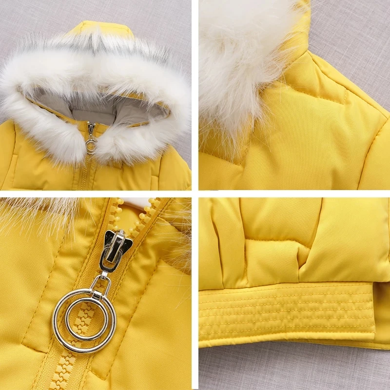 

Long Wintet Jacket Women Hooded With fur Solid zipper Pockets Casual Down Coat Long Sleeve Jackets Outwear for Female 2021