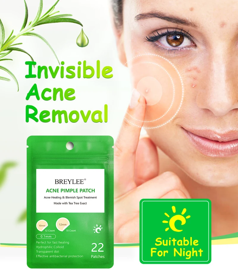 Acne Remover Sticker Tea Tree Pimple Patch Invisible Stickers Effectively Remove Treatment Pimples Skin Care TSLM2 |