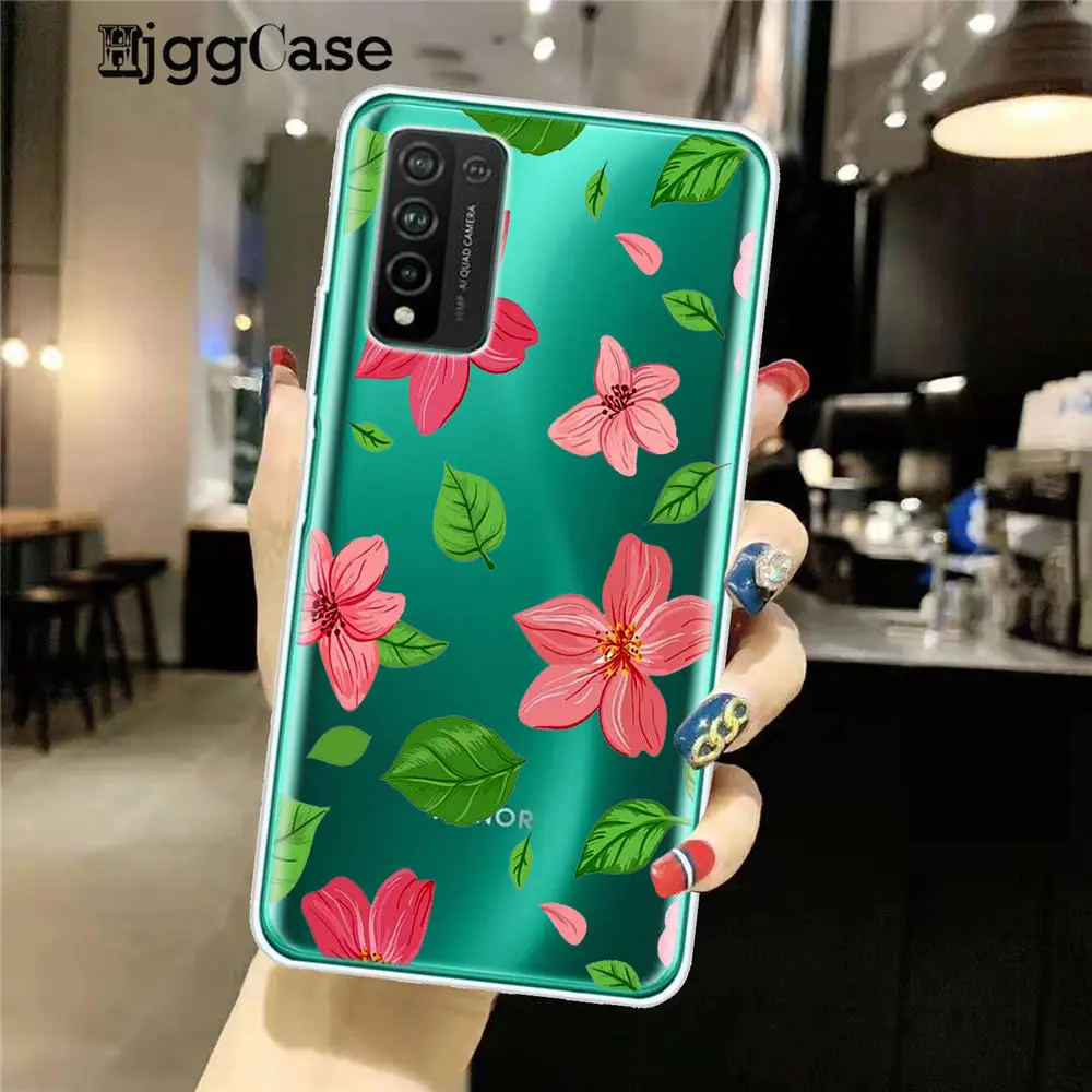 Роскошный цветной чехол для телефона Huawei Honor 9 10 20 30 Lite Pro 10i 30i 8C 8X 9X 10X прозрачный