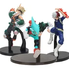 3 шт.компл. DXF Shouto Todoroki Midoriya Izuku Bakugou Katsuki фигурка моя геройская Академия фигурка Deku Boku No Hero моя геройская Академия фигурка игрушка