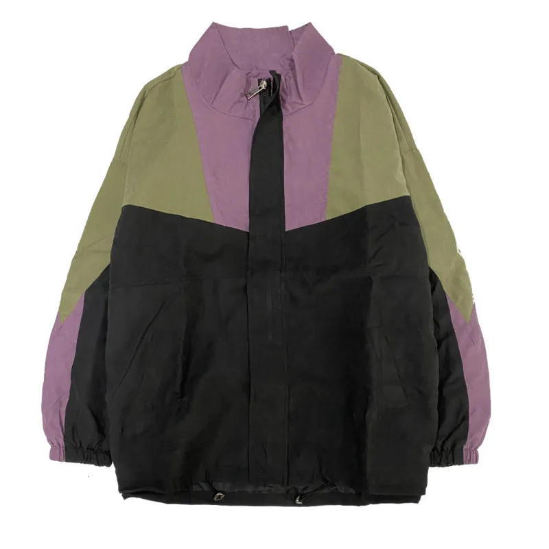 Весенний пуловер куртка Мужская мода свободная стойка куртки для мужчин Хит цвет