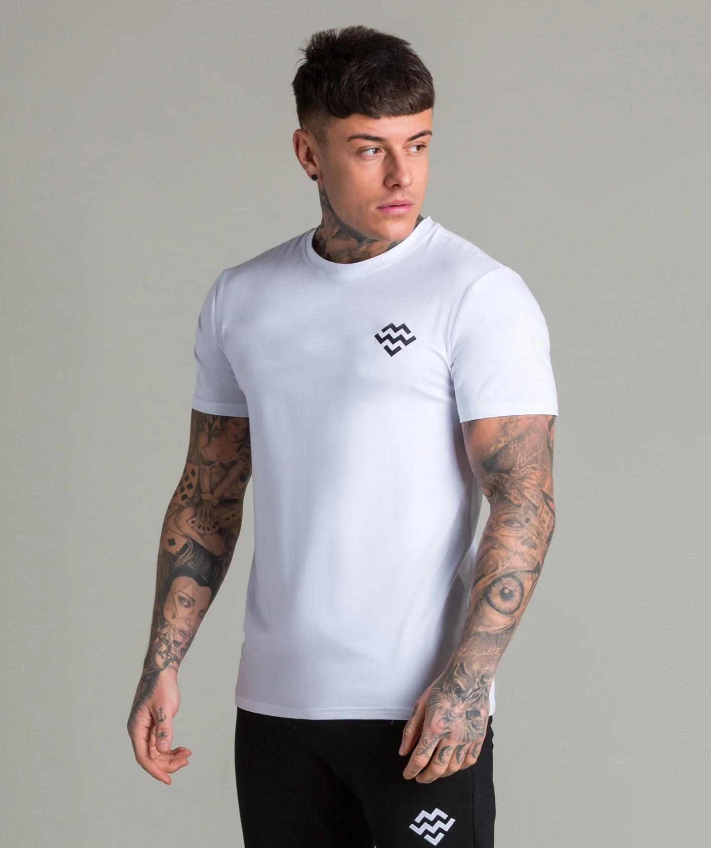 Темный логотип Роза вышивка полосатая Мужская футболка короткий рукав 2019 Лето