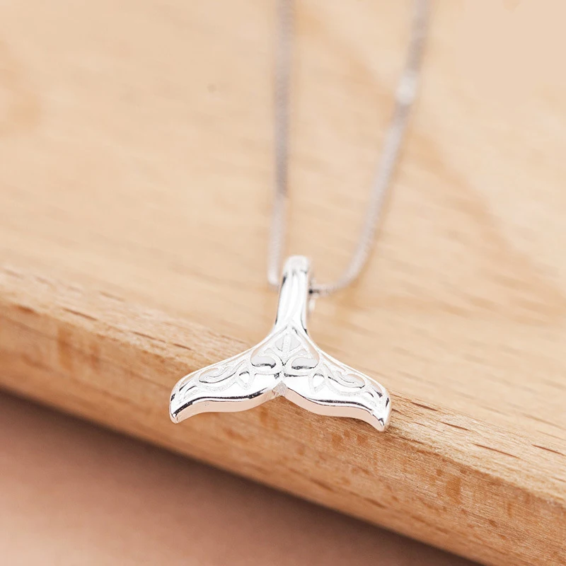 Ожерелья Kindey в стиле бохо с хвостом русалки серебряного цвета для женщин и