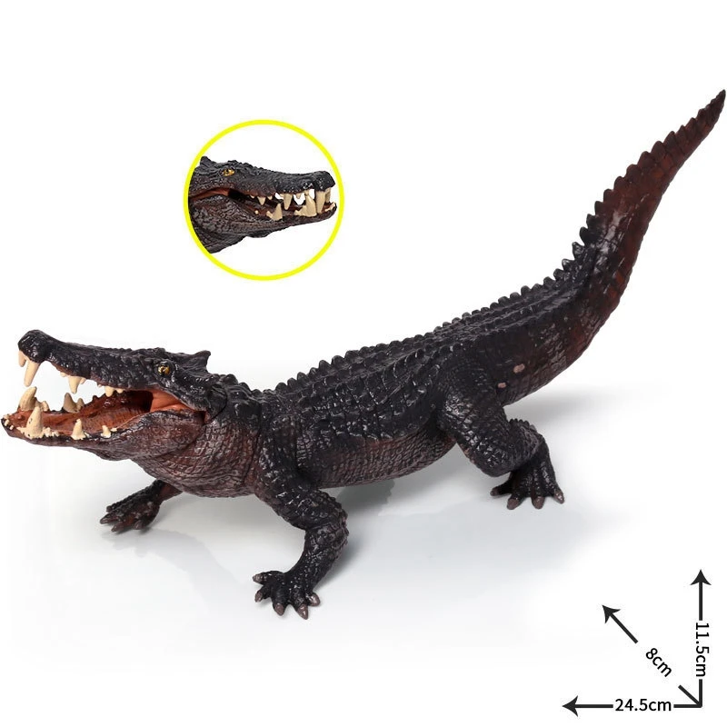 

PVC Model Wild Savage Crocodile Figured Goods Simulation Croc Nile Crocodile PVC Collection Toy