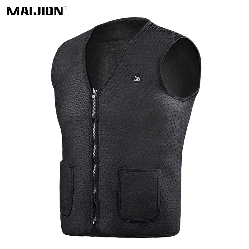 Мужской/женский зимний жилет с подогревом MAIJION флисовый уличный лыжная одежда