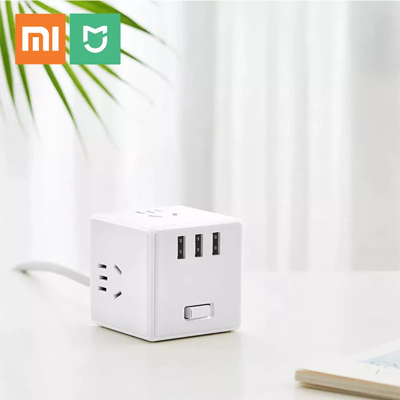 

Умная розетка Xiaomi Mijia, многофункциональный конвертер в Кубик Рубика, Usb разъем, плата с зарядкой, удлинитель, Электрический Кубик Рубика