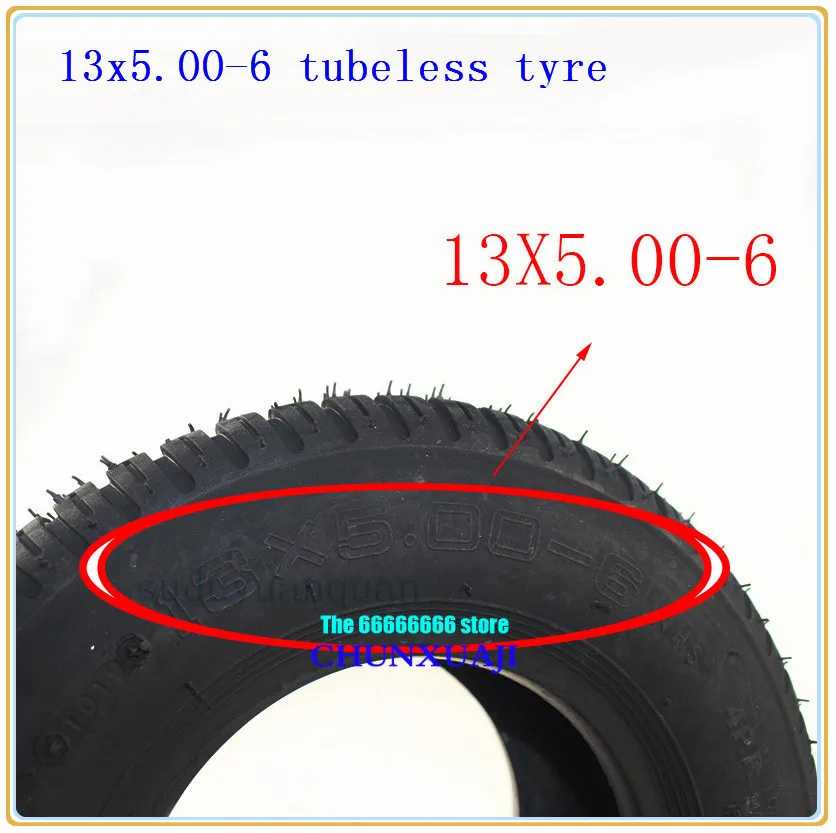 13-inch tubeless tires 13X5.00-6 vacuum tire for Electric scooter wheel mower ATV beach car Go-kart tyres | Автомобили и