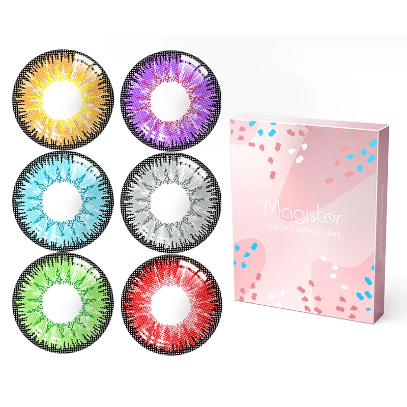 1 пара цветные линзы красивые зрачок глаз карандаш для Карандаш контактные