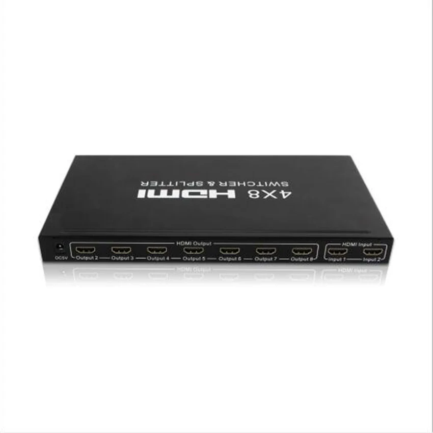 HDMI Matrix 4x8 Full HD 4K 2K 3D 1080P HDMI Matrix4 Вход 8 Выход HDCP HDMI коммутатор сплиттер конвертер адаптер+ пульт дистанционного управления