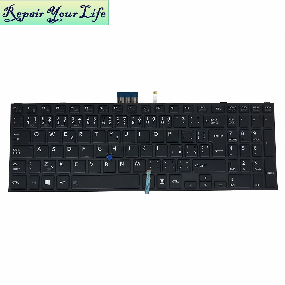 

CZ клавиатура для Toshiba Satellite Pro R50-C A50-C Z50-C Чешский черный с рамкой указатель подсветка аксессуары