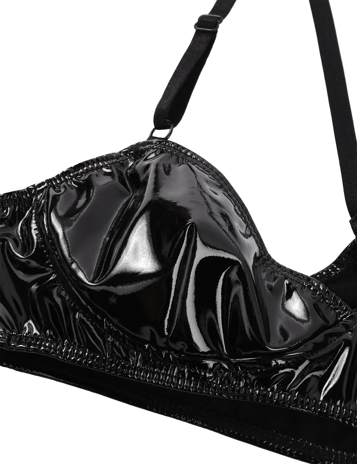 Женский латексный бюстгальтер нижнее белье блестящее кожаное для взрослых