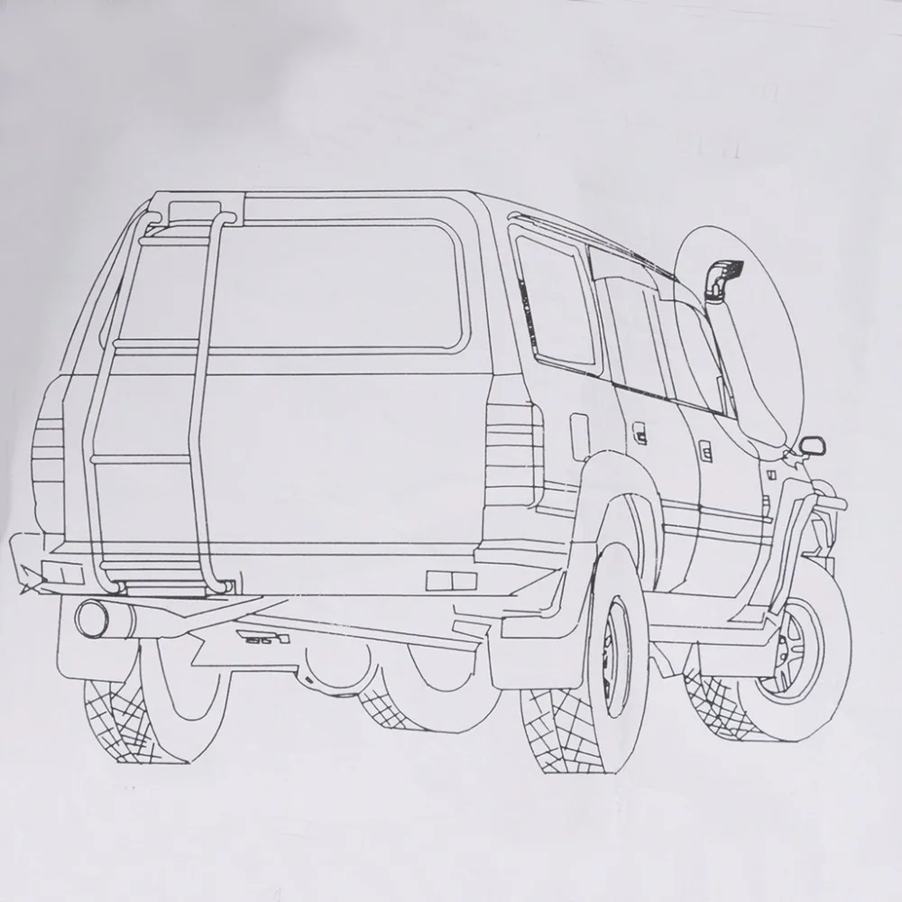 Воздухозаборная система Wotefusi Air Ram набор для подводного плавания Jeep Wrangler TJ YJ Off Road