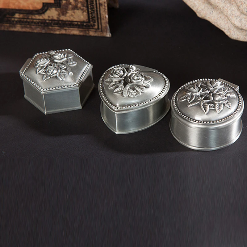 Шкатулка для ювелирных изделий в винтажном стиле форме сердца Классический