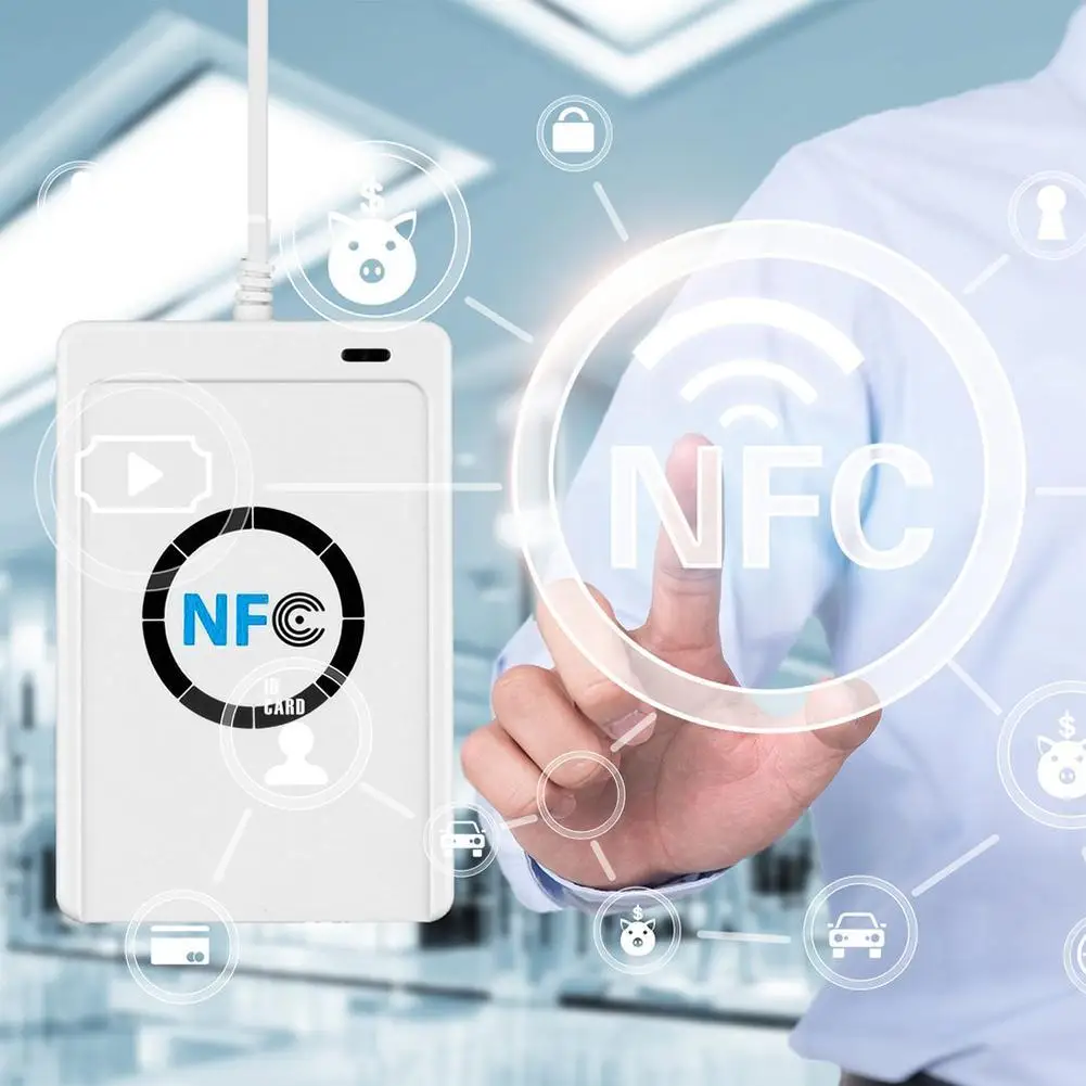 USB ACR122U NFC RFID считыватель смарт-карт для 4 типов с 5 M1 карты пакеты |