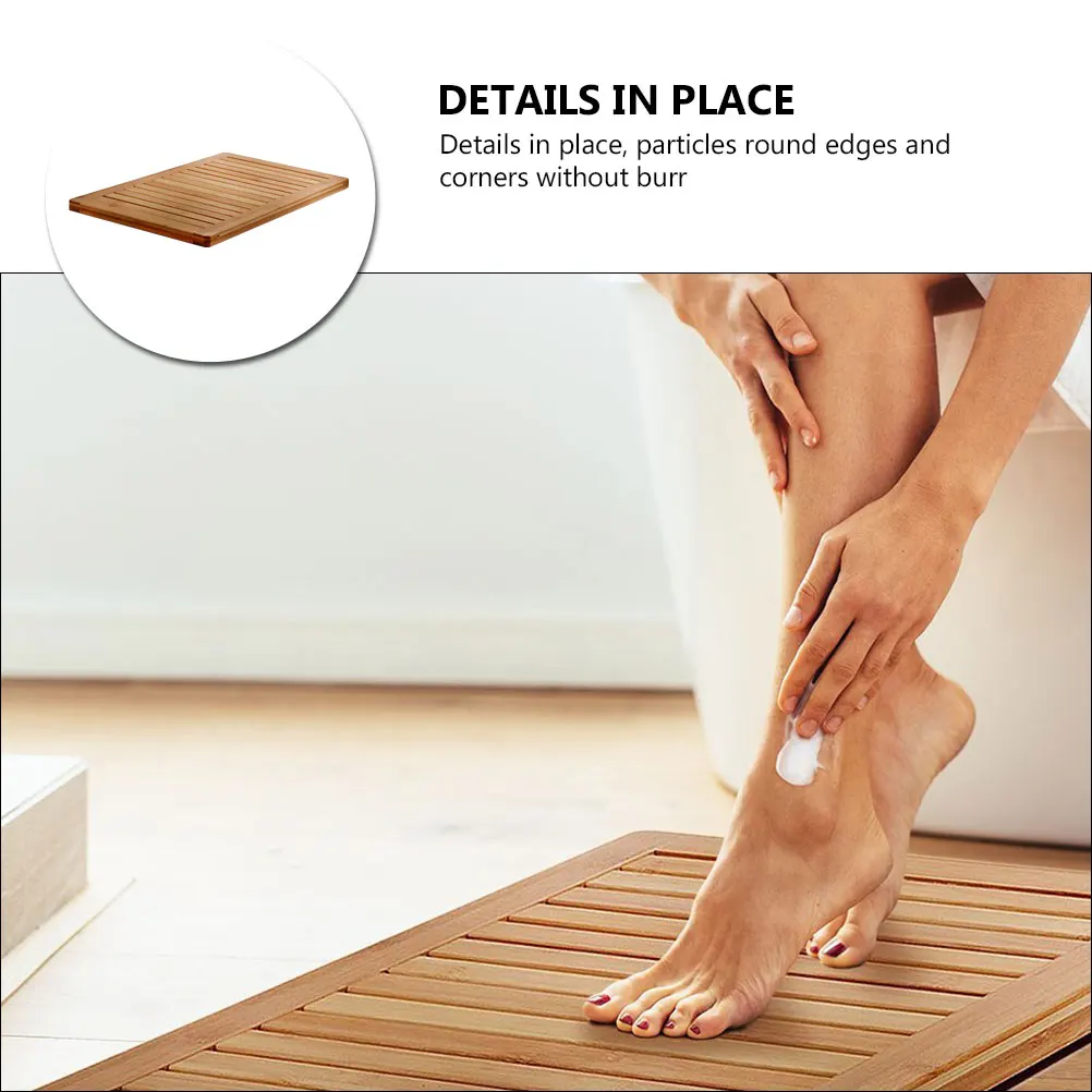 1pc bamboo bathroom heighten floor mat bamboo sauna bathroom floor mat free global shipping