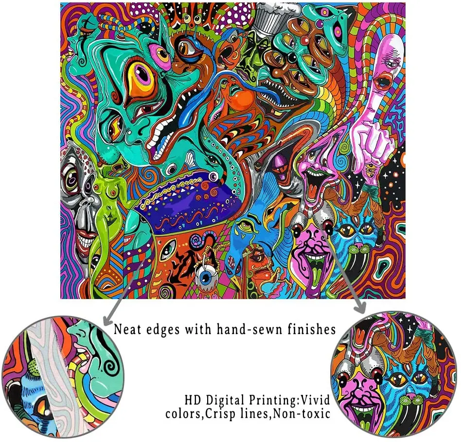 Мексиканская абстрактная картина маслом настенный гобелен украшение для