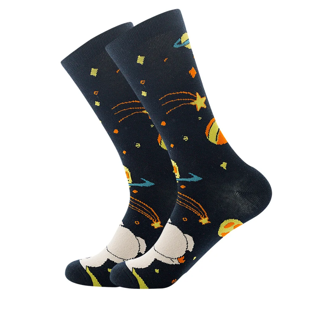 DOIAESKV новинка счастливые носки для женщин осенние со Свинкой Акула модные робот