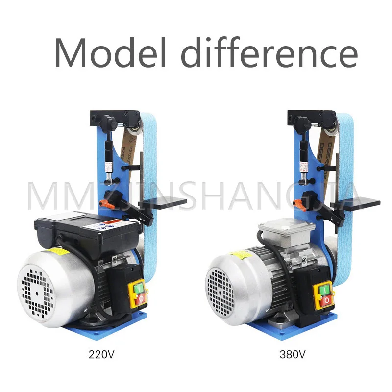 

220V/380V Abrasive Belt Machine Vertical Sander Belt Grinder Polisher Woodworking Sanding Grinding Polishing Machine Sharpener