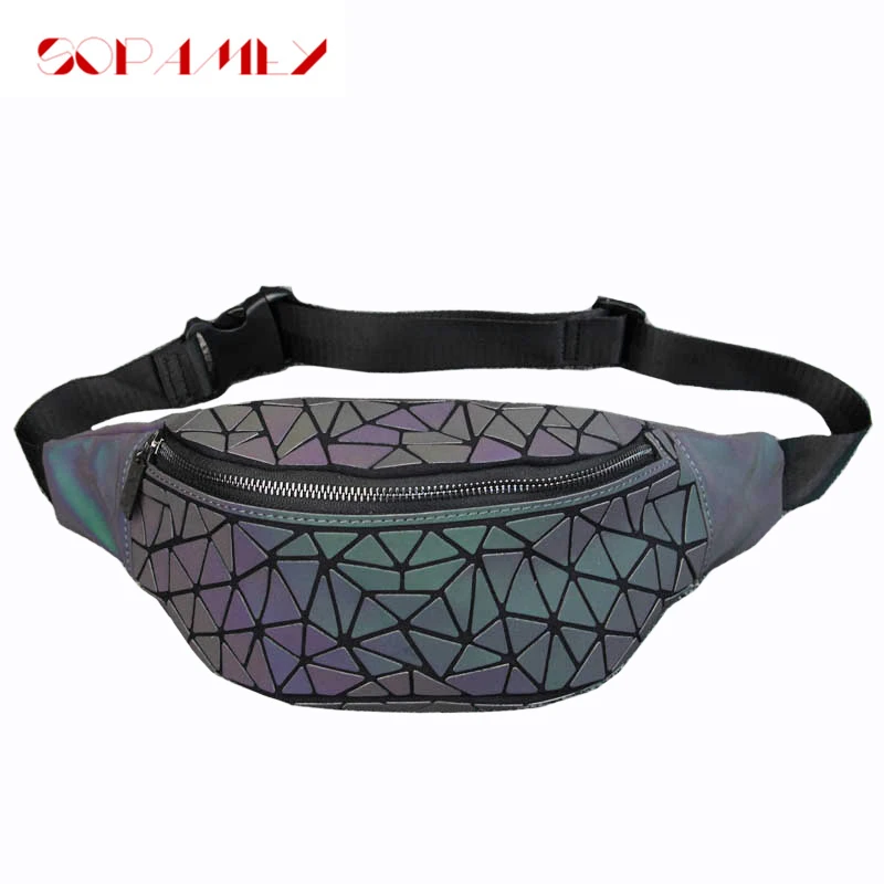 Сумка женская с лазерным светом голографическая унисекс|Поясные сумки| |