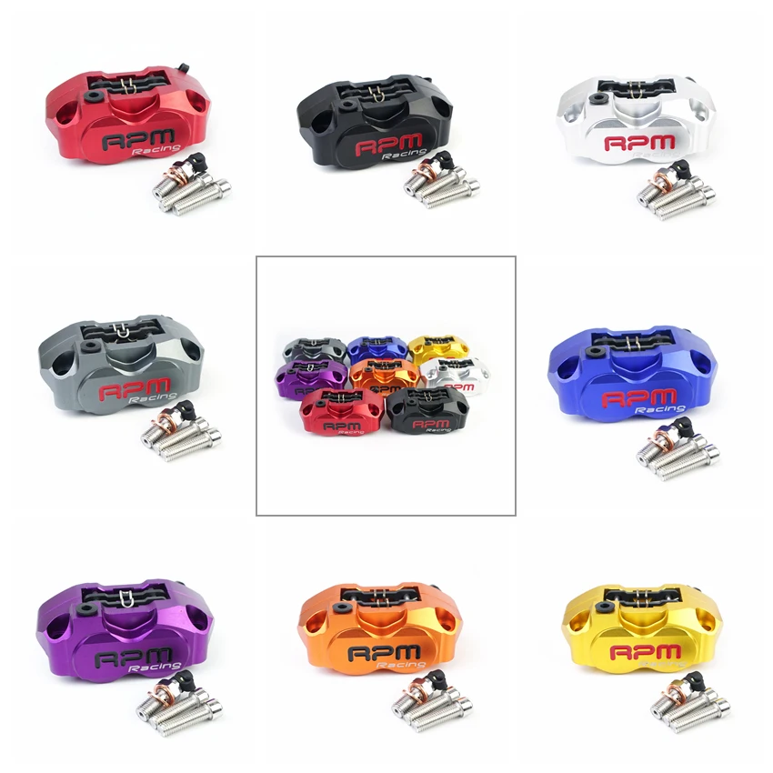 Тормозной суппорт для мотоцикла 4 поршня радиальный монтаж 82 мм об/мин скутера