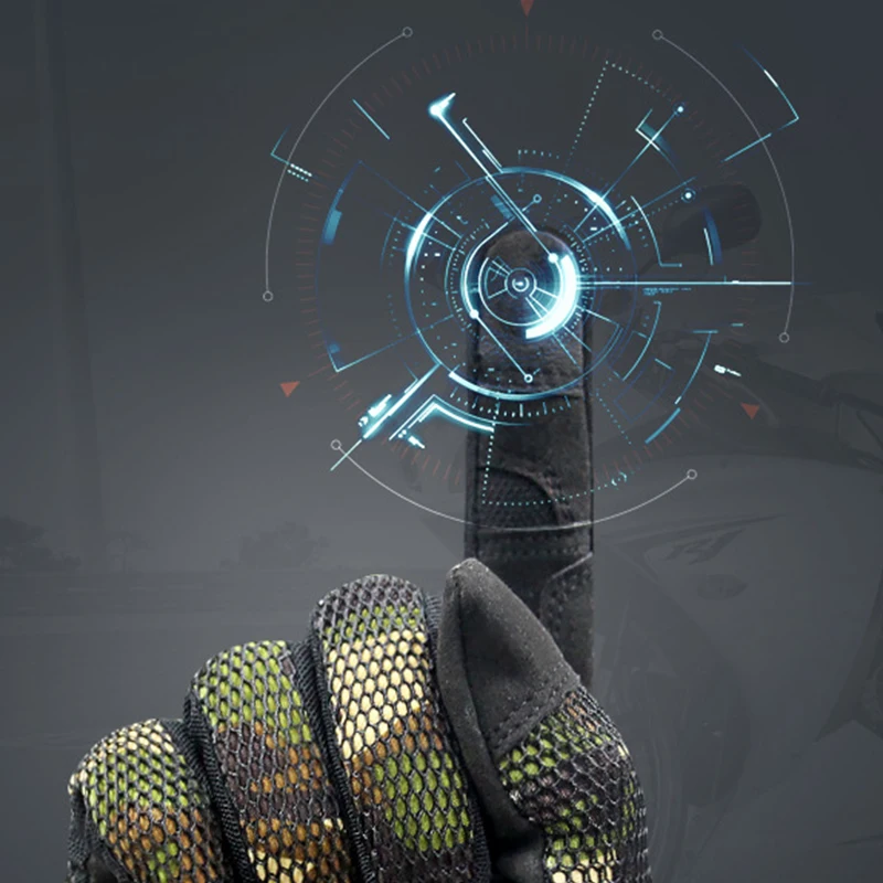 Перчатки в Военном Стиле камуфляжные для езды на велосипеде по пересеченной