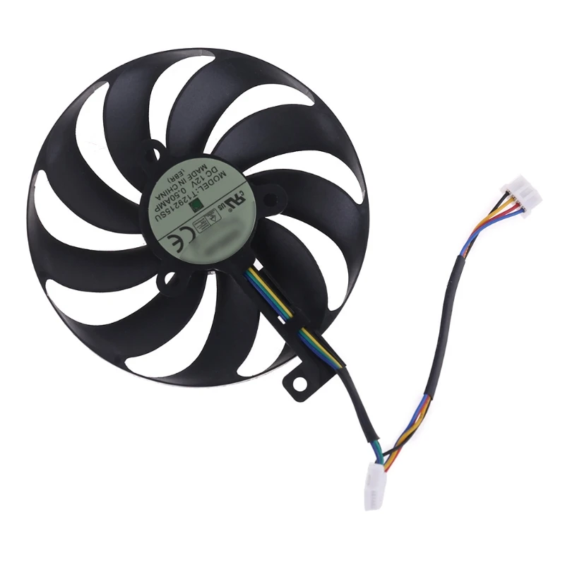 

Replacement cooler fan T129215SU 12V 0.5A 88mm For -ASUS RX5700 RX5700 XT RTX2080TI 8GB ROG STRIX OC Graphics Card Cooling Fan