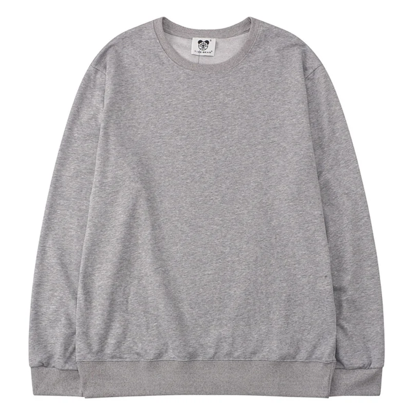 

2021 Winter Solid Color Sweatshirts Mens 100%Cotton Hoodies Long Sleeve Pullover Unisex Oversize Gray White Hoodie Sweatshirt