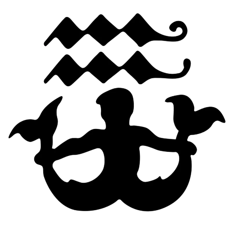 

CS-10484# Zodiac Sign Aquarius Vinyl Decal Car Sticker Waterproof Auto Decors on Truck Bumper Rear Window
