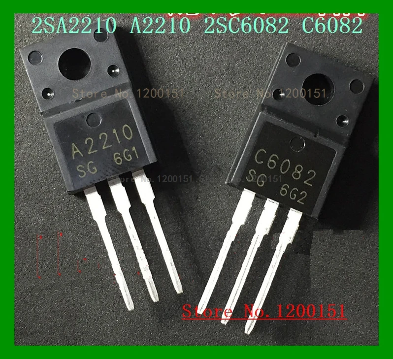 10 шт./лот = 5 пар 2SC6082 2SA2098 C6082 A2098 2SA2099 2SC5888 A2099 C5888 2SA2210 A2210 TO220F|Интегральные схемы| |