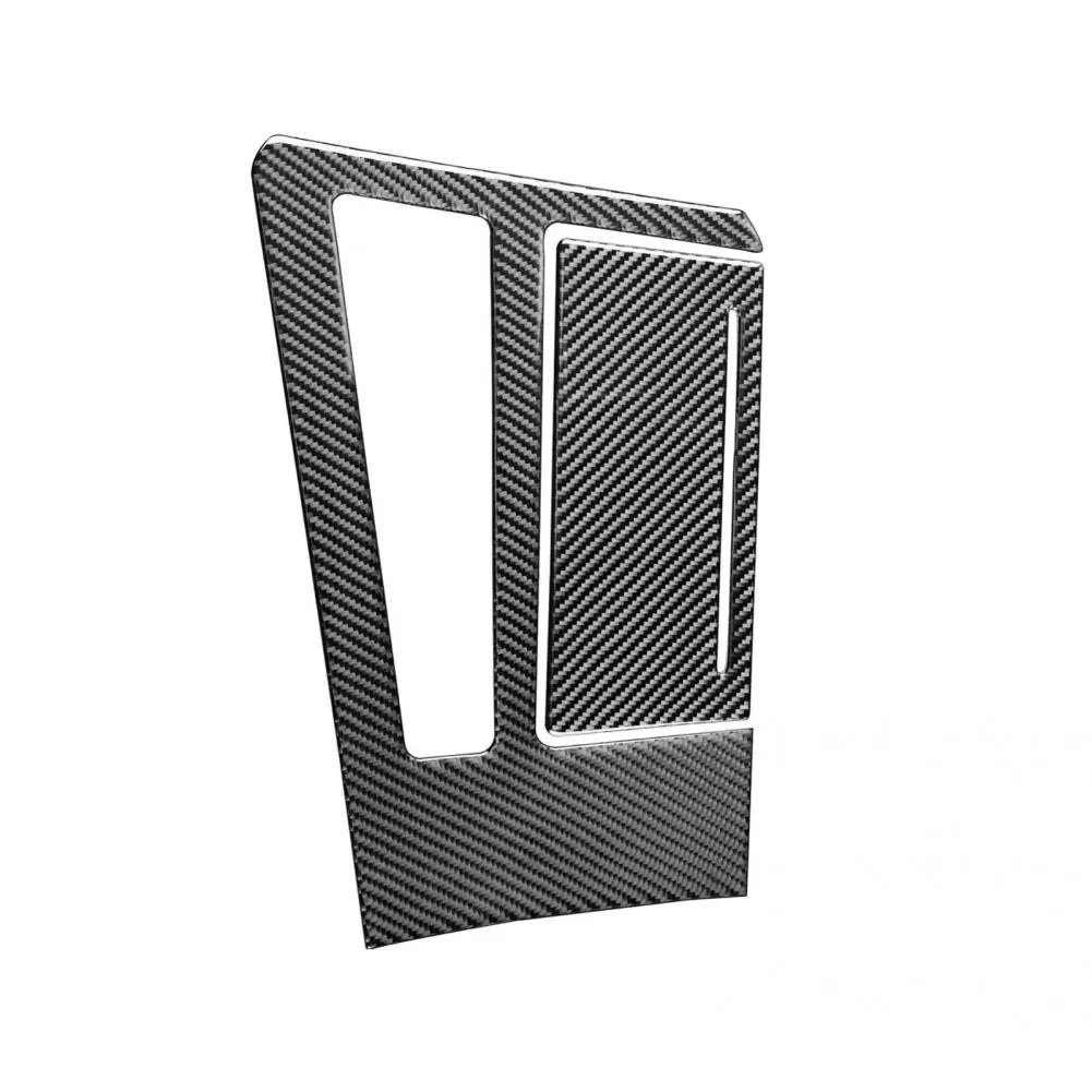 

Anti-corrosive 2Pcs Exquisite Carbon Fiber Gear Shift Knob Panel Trim Carbon Fiber Panel Decal Wear-resistant