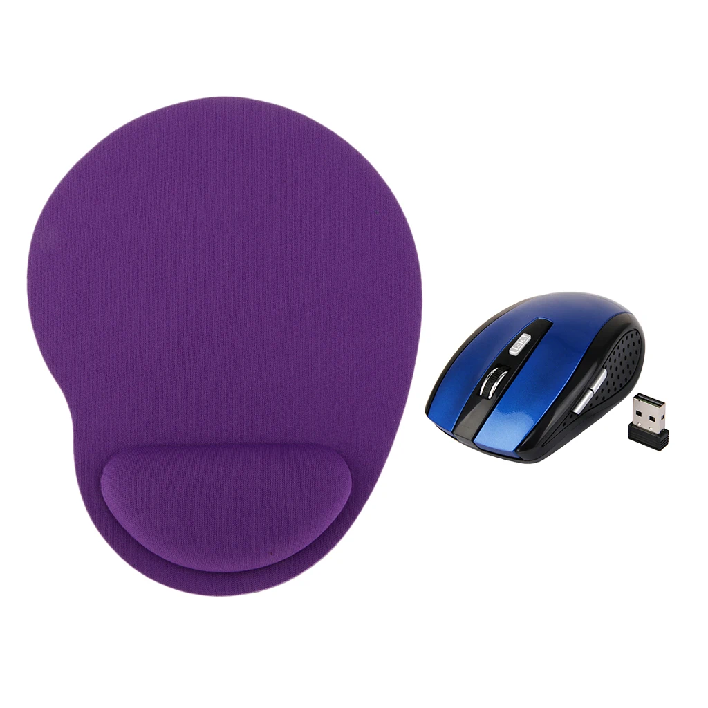 2 4 GHz USB Беспроводная мышь оптическая беспроводная + коврик для мыши ноутбука ПК 1000