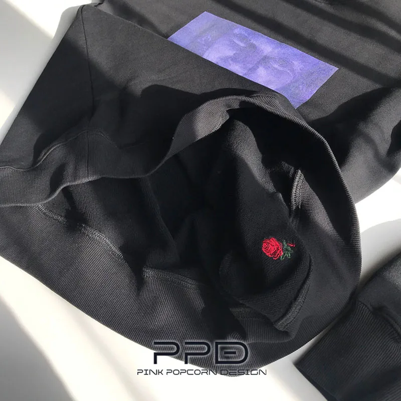 Classic Clockwork Orange Print Embroidered Fleece Loose Street Wind Round Neck Pullover | Женская одежда