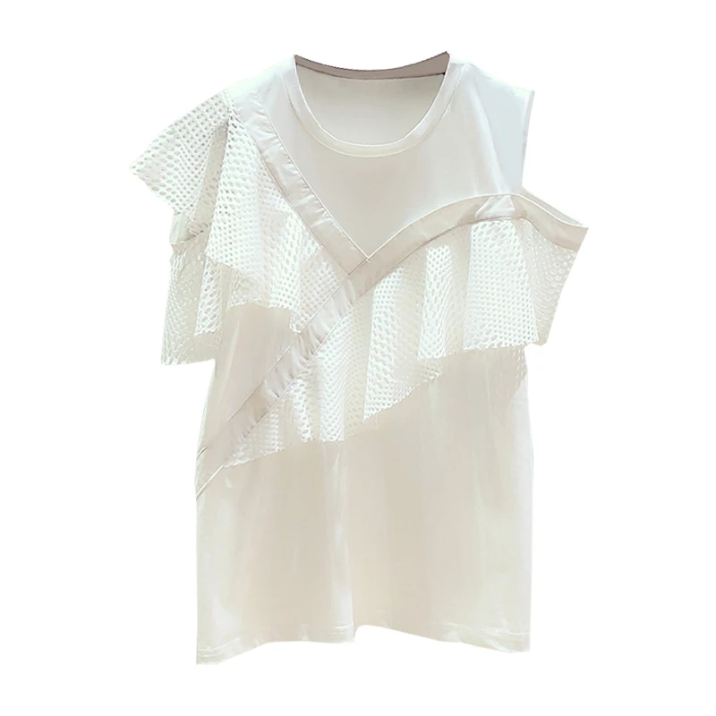 Летние белые Блузы для женщин 2020 новые корейские темпераментные вышитые ажурные